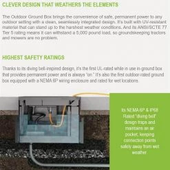 Wiremold 2-Gang Black Outdoor Weatherproof Ground Box by Legrand 15 Wiremold 2-Gang Black Outdoor Weatherproof Ground Box by Legrand -Legrand Sales black legrand boxes brackets xb814 76 1000