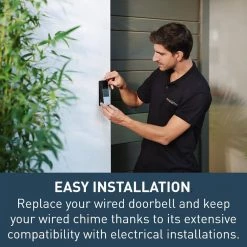 Netatmo Smart Home 1080P No Subscription Wired Video Doorbell by Legrand -Legrand Sales black legrand doorbell cameras ndbus 1f 1000