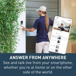 Netatmo Smart Home 1080P No Subscription Wired Video Doorbell by Legrand -Legrand Sales black legrand doorbell cameras ndbus 4f 1000