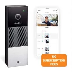 Netatmo Smart Home 1080P No Subscription Wired Video Doorbell by Legrand
