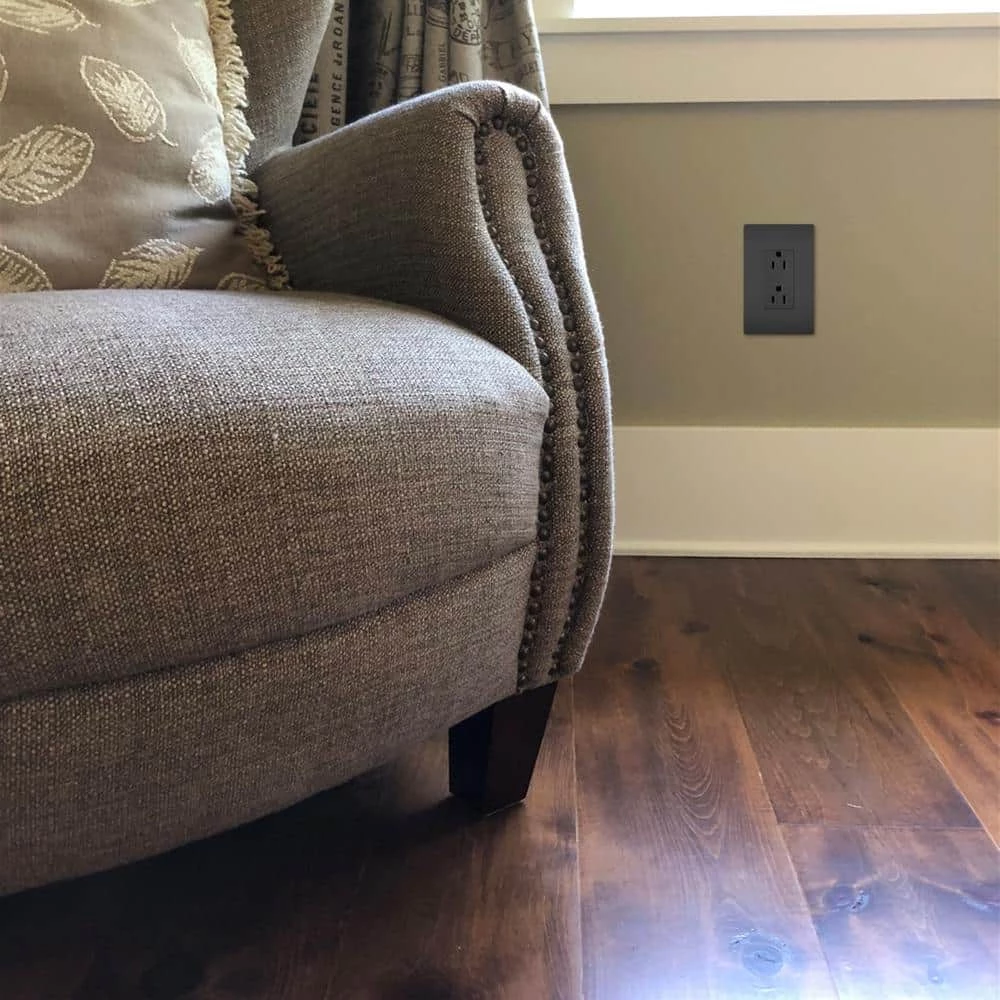 Radiant 15 Amp 125-Volt Tamper Resistant Residential Decorator Duplex Outlet, Black by Legrand 5 Radiant 15 Amp 125-Volt Tamper Resistant Residential Decorator Duplex Outlet, Black by Legrand - Image 3