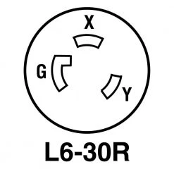 Pass & Seymour Turnlok 30 Amp 250-Volt NEMA L6-30R Locking Receptacle by Legrand -Legrand Sales black legrand electrical outlets receptacles l630rccv3 c3 1000