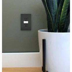 Radiant 15 Amp Tamper Resistant Residential Decorator Duplex Outlet, Black by Legrand -Legrand Sales black legrand electrical outlets receptacles ntl885trbkcc6 66 1000
