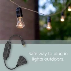 Radiant Smart WiFi Weather Resistant Outdoor Tri-Tap Plug-In Switch with GFCI, Black by Legrand -Legrand Sales black legrand electrical plugs connectors wwp30ccv2 4f 1000