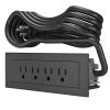 10 ft. Cord 15 Amp 4-Outlet Radiant Furniture Power Strip, Black by Legrand -Legrand Sales black legrand power strips rd4rbk10 64 1000