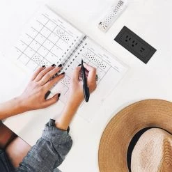 10 ft. Cord 15 Amp 2-Outlet and 2 Type A/C USB Radiant Furniture Power Strip in Black by Legrand -Legrand Sales black legrand power strips rdzcbk10 1d 1000