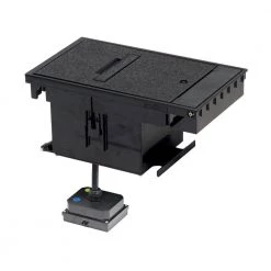 Wiremold 2-Gang Black Outdoor Weatherproof Ground Box Assembly, 20 Amp Duplex Receptacles by Legrand