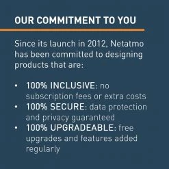 Netatmo Smart Home 1080P No Subscription Outdoor Weatherproof Security Camera with Siren by Legrand -Legrand Sales black legrand wired security cameras nocsus 76 1000