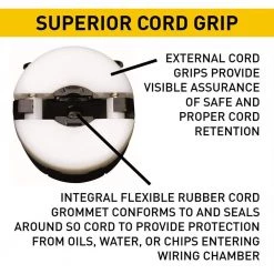 Pass & Seymour Turnlok 20 Amp 125-Volt NEMA L5-20P Locking Plug by Legrand -Legrand Sales black white legrand electrical plugs connectors l520pccv3 1f 1000