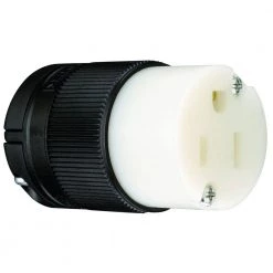 Pass & Seymour Clamp-Lock 15 Amp 125-Volt NEMA 5-15R Straight Blade Connector by Legrand