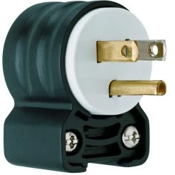 Pass & Seymour Extra-Hard Use 15 Amp 125-Volt NEMA 5-15P Angled Straight Blade Plug by Legrand