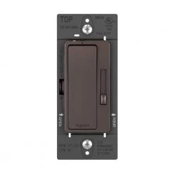 Radiant 450 Watt Single Pole/3-Way LED/CFL/Incandescent Dimmer, Dark Bronze by Legrand