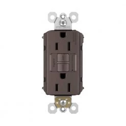 Radiant 15 Amp 125 Volt Tamper Resistant GFCI Residential/Commercial Decorator Duplex Outlet, Dark Bronze by Legrand