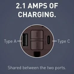 Radiant 15 Amp 125-Volt Tamper Resistant Self-Test GFCI Duplex Outlet with Type A/C USB, Dark Bronze by Legrand -Legrand Sales dark bronze legrand electrical outlets receptacles 1597trusbacdbc4 44 1000