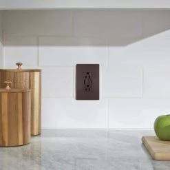 Radiant 15 Amp 125-Volt Tamper Resistant Self-Test GFCI Duplex Outlet with Type A/C USB, Dark Bronze by Legrand -Legrand Sales dark bronze legrand electrical outlets receptacles 1597trusbacdbc4 e1 1000