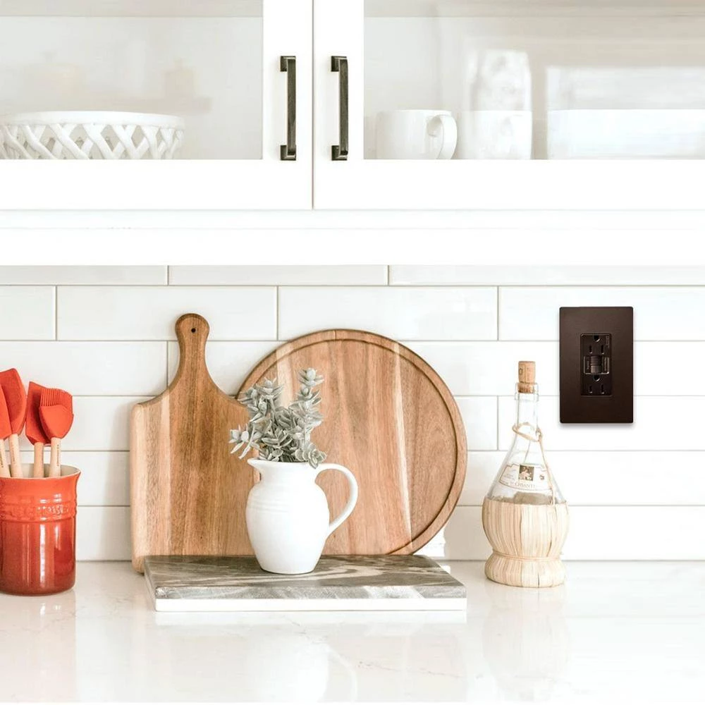 Radiant 20 Amp 125-Volt Tamper Resistant Self-Test GFCI Duplex Outlet, Dark Bronze by Legrand 6 Radiant 20 Amp 125-Volt Tamper Resistant Self-Test GFCI Duplex Outlet, Dark Bronze by Legrand - Image 4