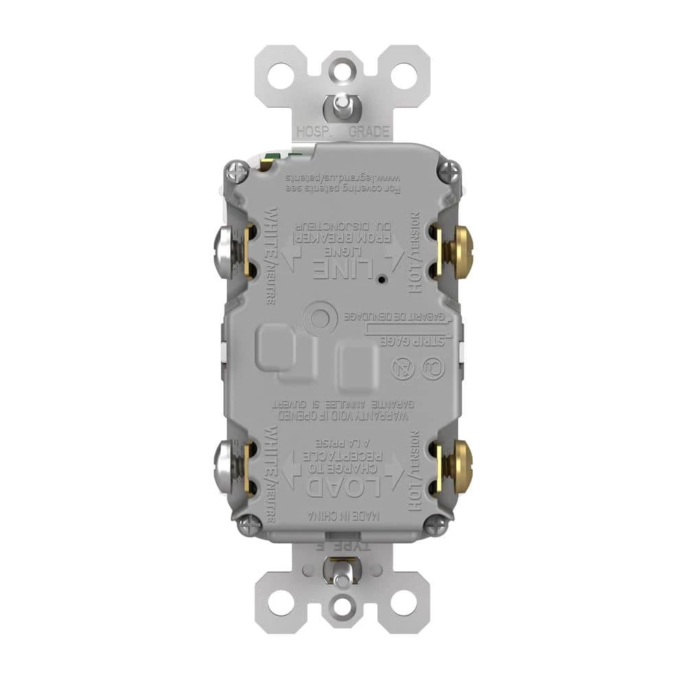 Radiant 20 Amp 125-Volt Tamper Resistant Self-Test GFCI Duplex Outlet, Dark Bronze by Legrand 8 Radiant 20 Amp 125-Volt Tamper Resistant Self-Test GFCI Duplex Outlet, Dark Bronze by Legrand - Image 6