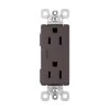 Radiant 15 Amp 125-Volt Tamper Resistant Decorator Duplex Outlet, Dark Bronze by Legrand -Legrand Sales dark bronze legrand electrical outlets receptacles 885trdbcc12 64 1000