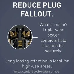 Radiant 20 Amp 125-Volt Spec Grade Tamper Resistant Heavy-Duty Decorator Duplex Outlet, Dark Bronze by Legrand -Legrand Sales dark bronze legrand electrical outlets receptacles tr26352rdbcc6 44 1000