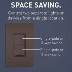 Radiant 15 Amp 120-Volt 2-Switch 3-Way plus 3-Way Combination Decorator Rocker Light Switch, Dark Bronze by Legrand 15 Radiant 15 Amp 120-Volt 2-Switch 3-Way plus 3-Way Combination Decorator Rocker Light Switch, Dark Bronze by Legrand -Legrand Sales dark bronze legrand light switches rcd33dbcc6 4f 1000