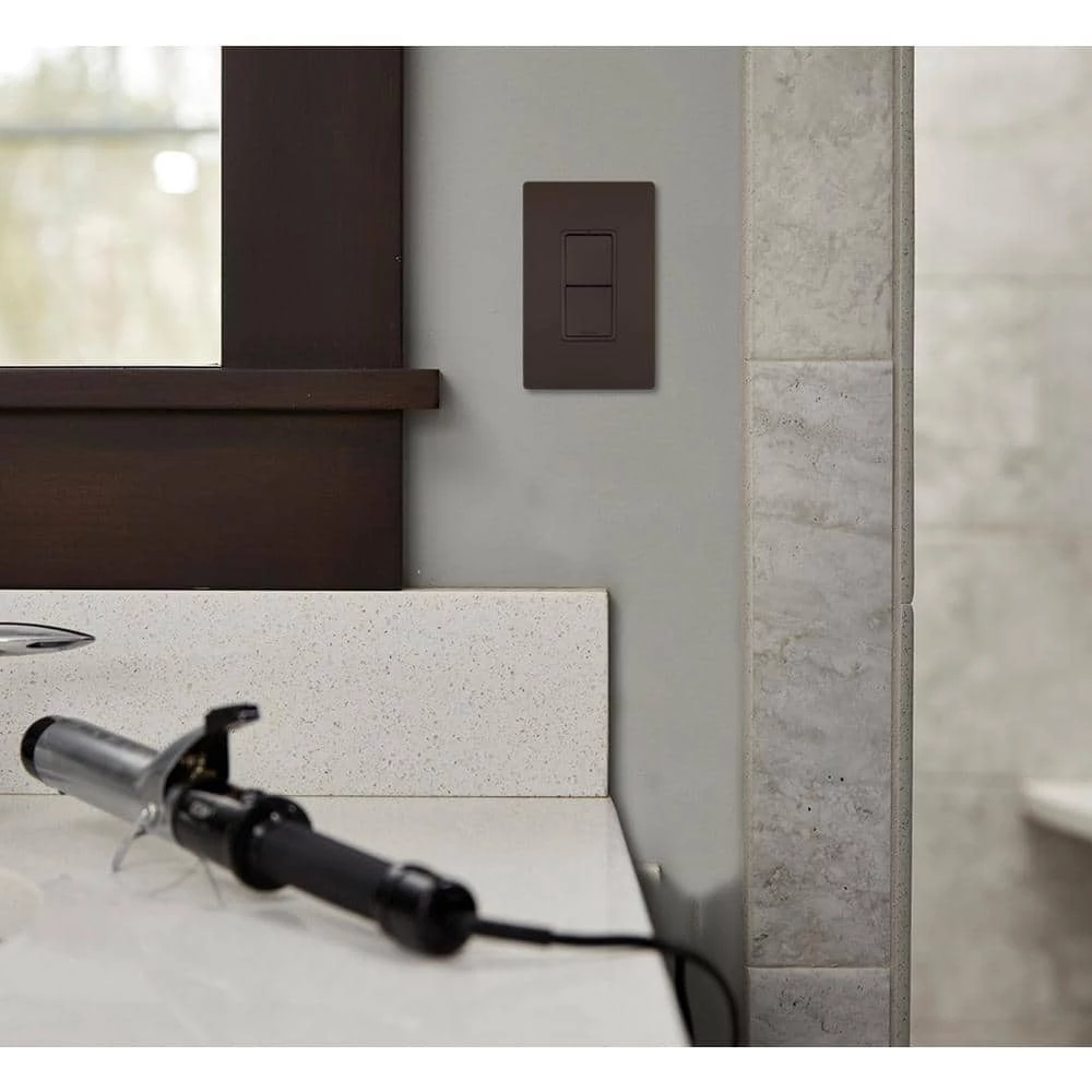 Radiant 15 Amp 120-Volt 2-Switch 3-Way plus 3-Way Combination Decorator Rocker Light Switch, Dark Bronze by Legrand 6 Radiant 15 Amp 120-Volt 2-Switch 3-Way plus 3-Way Combination Decorator Rocker Light Switch, Dark Bronze by Legrand - Image 4