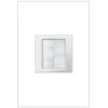 Adorne 1-Gang Brush Plate Wall Plate, White (1-Pack) by Legrand -Legrand Sales gloss white legrand a v wall plates acbrstpw1 64 1000