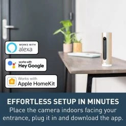 Netatmo Smart Home 1080P No Subscription Indoor Security Camera by Legrand -Legrand Sales gold legrand wired security cameras nsc01us 4f 1000