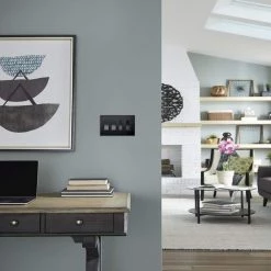 Radiant 450-Watt Single Pole/3-Way LED/CFL/Incandescent Dimmer, Graphite by Legrand -Legrand Sales graphite legrand dimmers rhcl453pgccv4 a0 1000