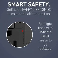 Radiant 15 Amp 125-Volt Tamper Resistant Self-Test GFCI Duplex Outlet with Type A/C USB, Graphite by Legrand -Legrand Sales graphite legrand electrical outlets receptacles 1597trusbacgc4 4f 1000