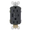 Radiant 15 Amp 125-Volt Tamper Resistant Self-Test GFCI Duplex Outlet with Type A/C USB, Graphite by Legrand -Legrand Sales graphite legrand electrical outlets receptacles 1597trusbacgc4 64 1000