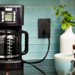 Radiant 20 Amp 125-Volt Tamper Resistant Self-Test GFCI Duplex Outlet, Graphite by Legrand -Legrand Sales graphite legrand electrical outlets receptacles 2097trgcc4 1d 1000