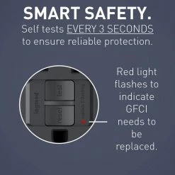 Radiant 20 Amp 125-Volt Tamper Resistant Self-Test GFCI Duplex Outlet, Graphite by Legrand -Legrand Sales graphite legrand electrical outlets receptacles 2097trgcc4 4f 1000
