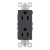 Radiant 15 Amp 125-Volt Tamper Resistant Decorator Duplex Outlet, Graphite by Legrand -Legrand Sales graphite legrand electrical outlets receptacles 885trgcc12 64 1000