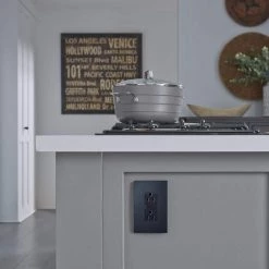 Radiant 15 Amp 125-Volt Tamper Resistant Decorator Duplex Outlet, Graphite by Legrand -Legrand Sales graphite legrand electrical outlets receptacles 885trgcc12 c3 1000