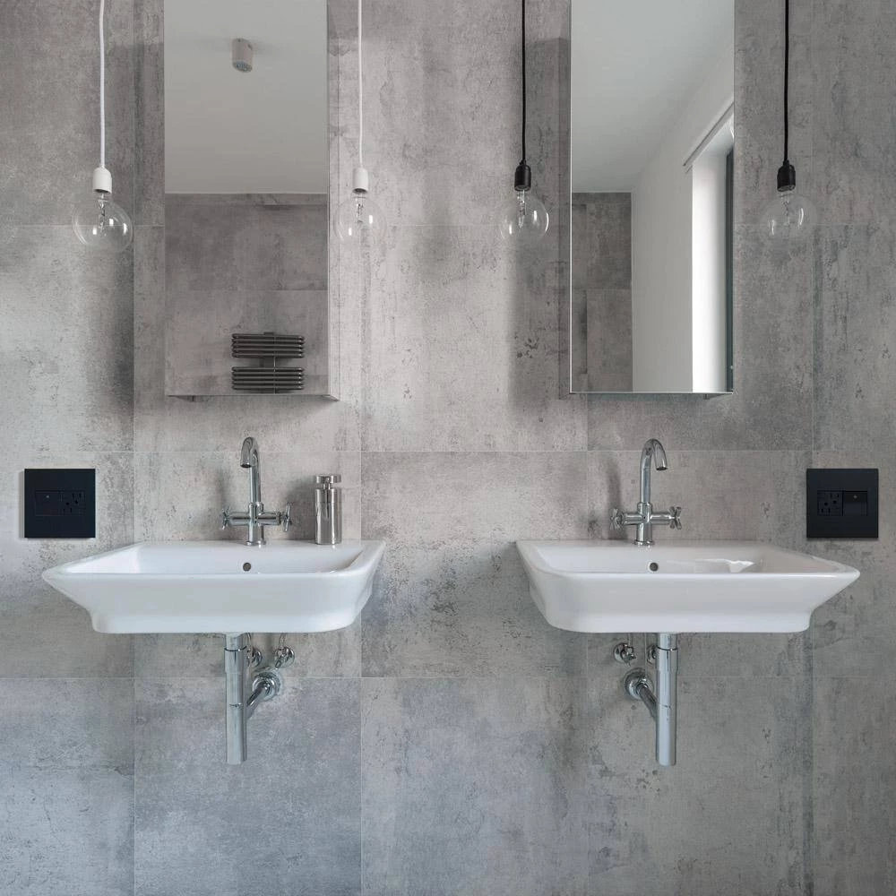 Adorne 15 Amp 125-Volt Tamper-Resistant Self-Test Duplex GFCI Outlet, Graphite by Legrand 5 Adorne 15 Amp 125-Volt Tamper-Resistant Self-Test Duplex GFCI Outlet, Graphite by Legrand - Image 3