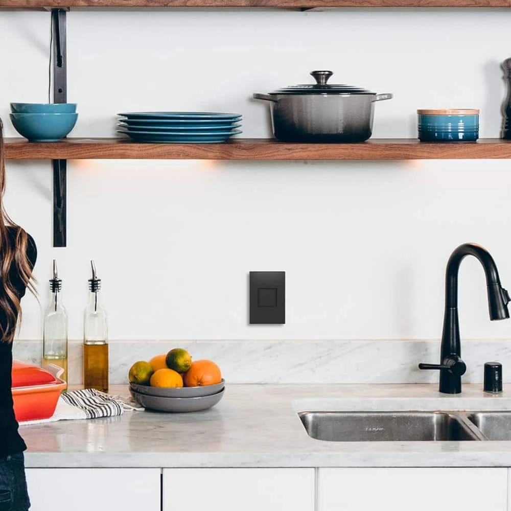 Adorne 20 Amp 125-Volt Tamper Resistant 1-Gang Pop-Out Outlet, Graphite by Legrand 4 Adorne 20 Amp 125-Volt Tamper Resistant 1-Gang Pop-Out Outlet, Graphite by Legrand - Image 2