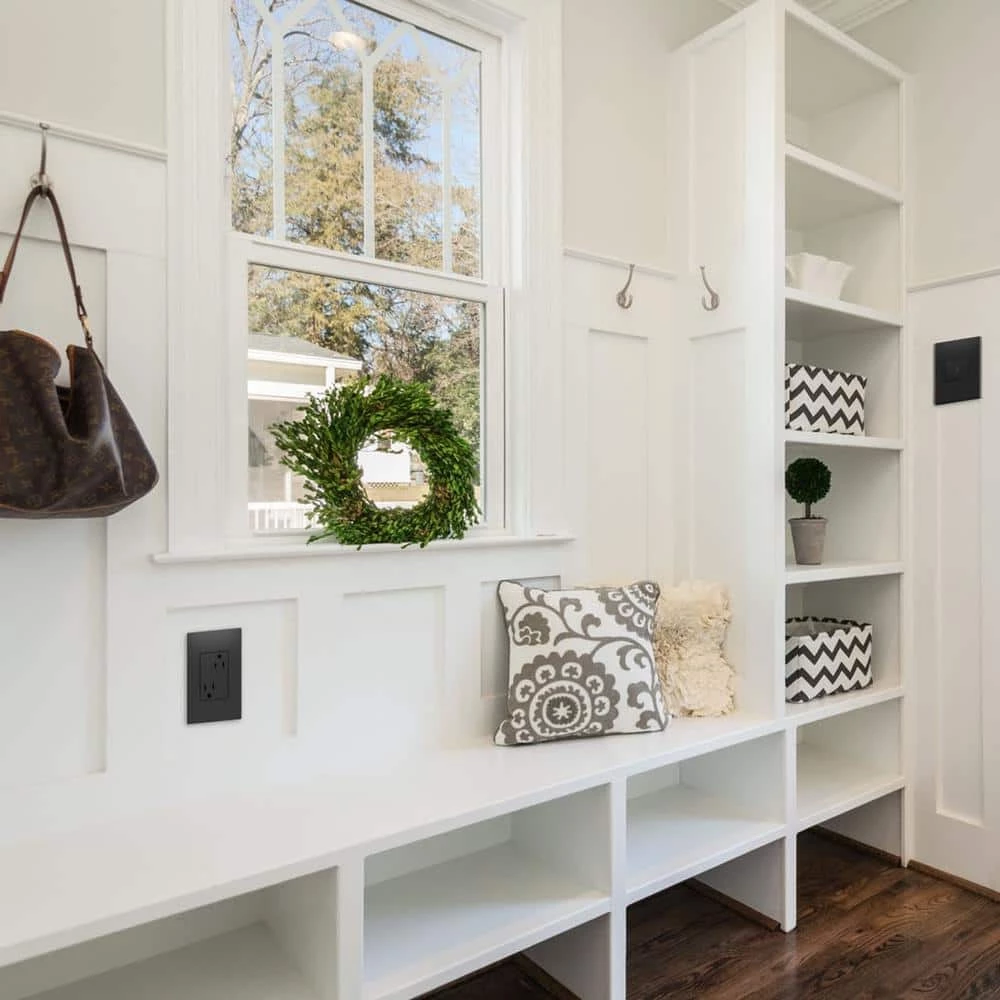 Adorne 15 Amp 125-Volt Tamper Resistant Plus-Size Duplex Outlet, Graphite by Legrand 4 Adorne 15 Amp 125-Volt Tamper Resistant Plus-Size Duplex Outlet, Graphite by Legrand - Image 2