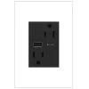 Adorne 15 Amp 120-Volt Duplex Outlet with 6.0 Amp Type A/C USB, Graphite by Legrand -Legrand Sales graphite legrand electrical outlets receptacles artrusb156acg4 64 1000