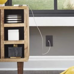 Radiant 15 Amp 125 Volt Duplex Outlet with 3.1 Amp USB, Graphite by Legrand 14 Radiant 15 Amp 125 Volt Duplex Outlet with 3.1 Amp USB, Graphite by Legrand -Legrand Sales graphite legrand electrical outlets receptacles tm826usbgccv4 c3 1000