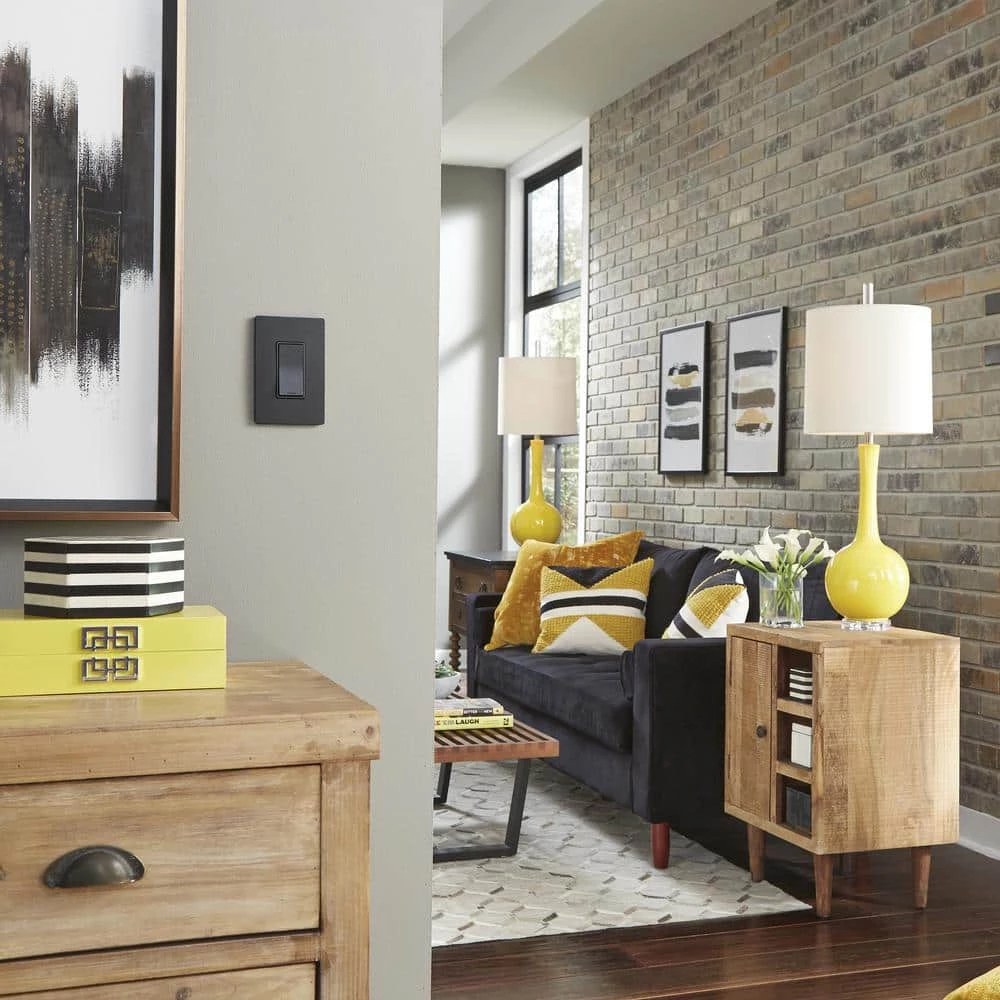 Radiant 15 Amp 120-Volt Single-Pole Decorator/Rocker Light Switch, Graphite by Legrand 9 Radiant 15 Amp 120-Volt Single-Pole Decorator/Rocker Light Switch, Graphite by Legrand - Image 7