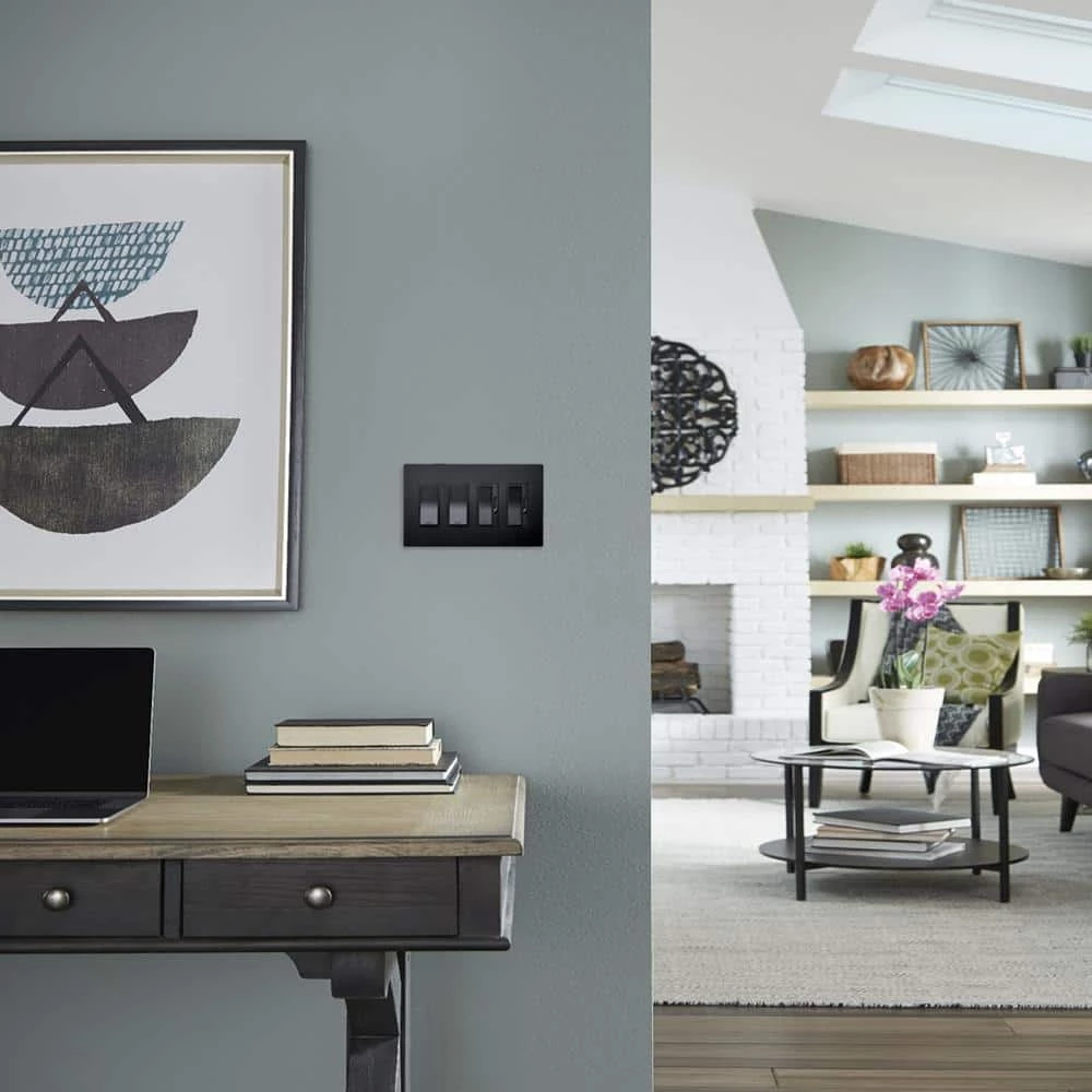 Radiant 15 Amp 120-Volt Single-Pole Decorator/Rocker Light Switch, Graphite by Legrand 4 Radiant 15 Amp 120-Volt Single-Pole Decorator/Rocker Light Switch, Graphite by Legrand - Image 2