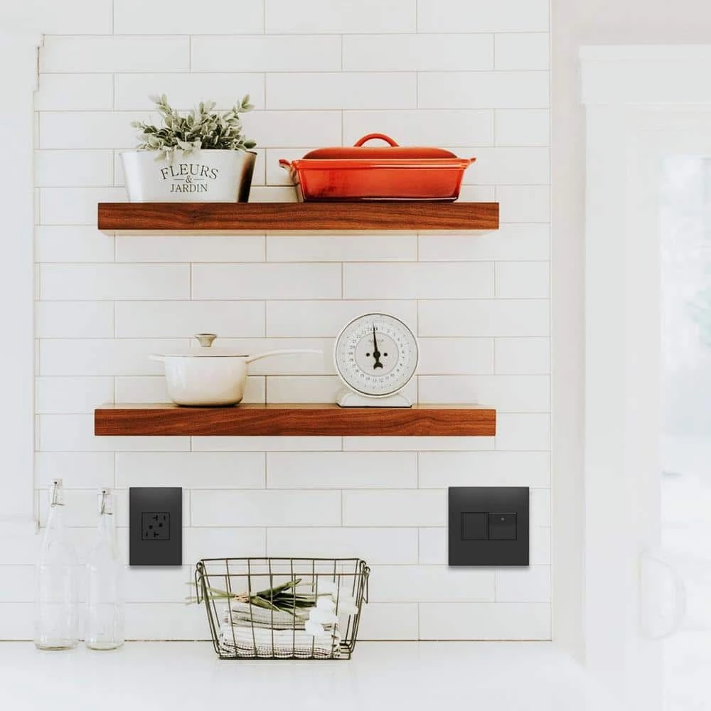 Adorne 1 Gang Decorator/Rocker Wall Plate, Grahite (1-Pack) by Legrand 4 Adorne 1 Gang Decorator/Rocker Wall Plate, Grahite (1-Pack) by Legrand - Image 2