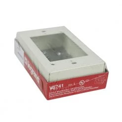 Wiremold 500 and 700 Series 1-Gang Surface Raceway Device Box by Legrand -Legrand Sales ivory legrand cord covers v5741 1f 1000