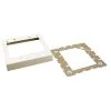 Wiremold 500 and 700 Series Metal Surface Raceway Two Gang 4-3/4 in. x 4-3/4 in. Flush-Type Extension Adapter, Ivory by Legrand -Legrand Sales ivory legrand cord covers v5751 2 64 1000