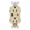 Radiant 15 Amp 125-Volt Tamper Resistant GFCI Residential/Commercial Decorator Duplex Outlet with A/C USB, Ivory by Legrand -Legrand Sales ivory legrand electrical outlets receptacles 1597trusbaci 64 1000