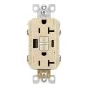 Radiant 20 Amp 125-Volt Tamper Resistant GFCI Residential/Commercial Decorator Duplex Outlet with Type A/C USB, Ivory by Legrand -Legrand Sales ivory legrand electrical outlets receptacles 2097trusbaci 64 1000