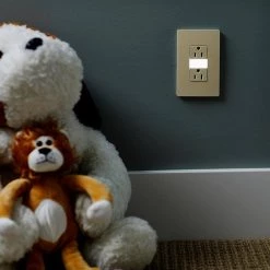 Radiant 15 Amp Tamper Resistant Residential Decorator Night Light Duplex Outlet, Ivory by Legrand -Legrand Sales ivory legrand electrical outlets receptacles ntl885tricc6 66 1000