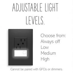Adorne Half Size Night Light by Legrand -Legrand Sales legrand accessories aanlm14 1f 1000
