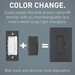 Radiant Decorator Dimmer Knob Replacement Cover, Graphite by Legrand -Legrand Sales legrand accessories rhkitgpccv6 fa 1000