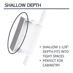 Pass & Seymour Slater New Work 1-Gang Shallow Plastic Switch and Outlet Box by Legrand -Legrand Sales legrand boxes brackets p108n c3 1000